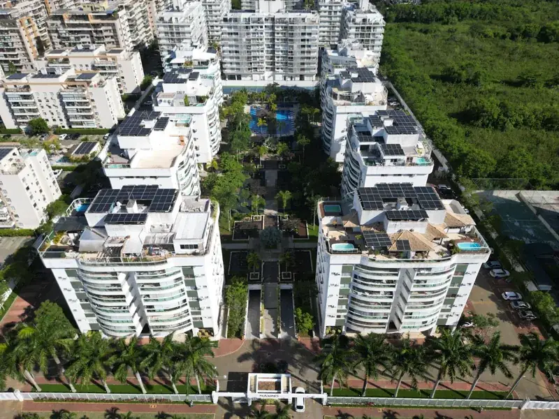 Placas solares no condomínio Máximo Recreio