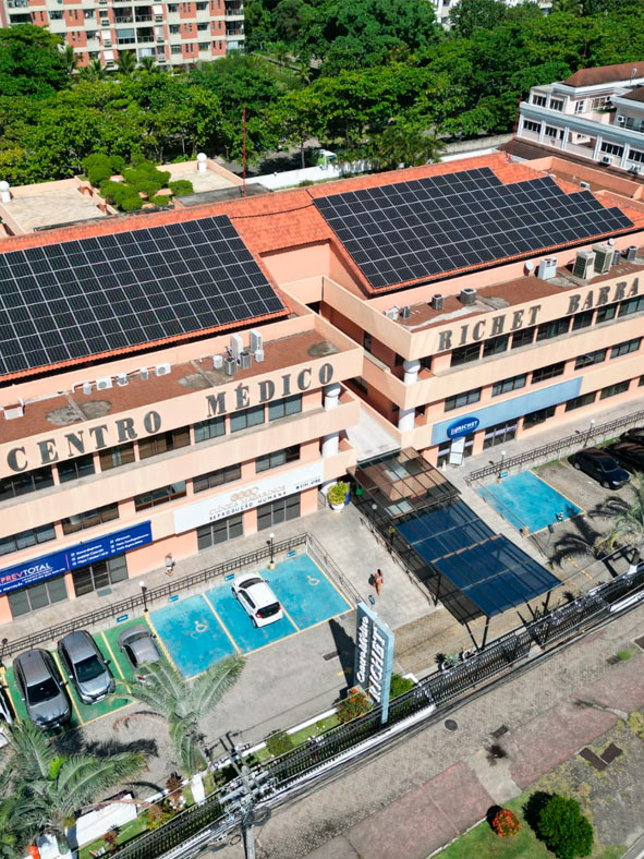 Usina solar: Centro Médico Richet
