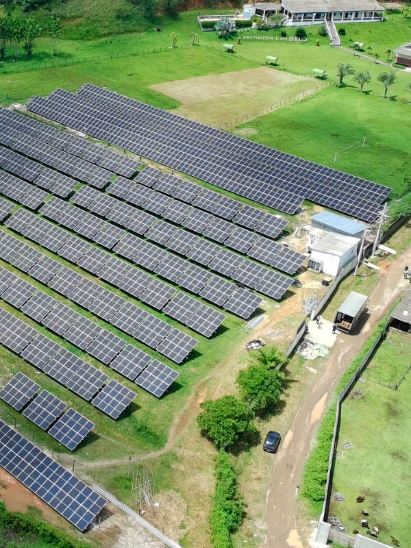 Usina solar: Usina em solo